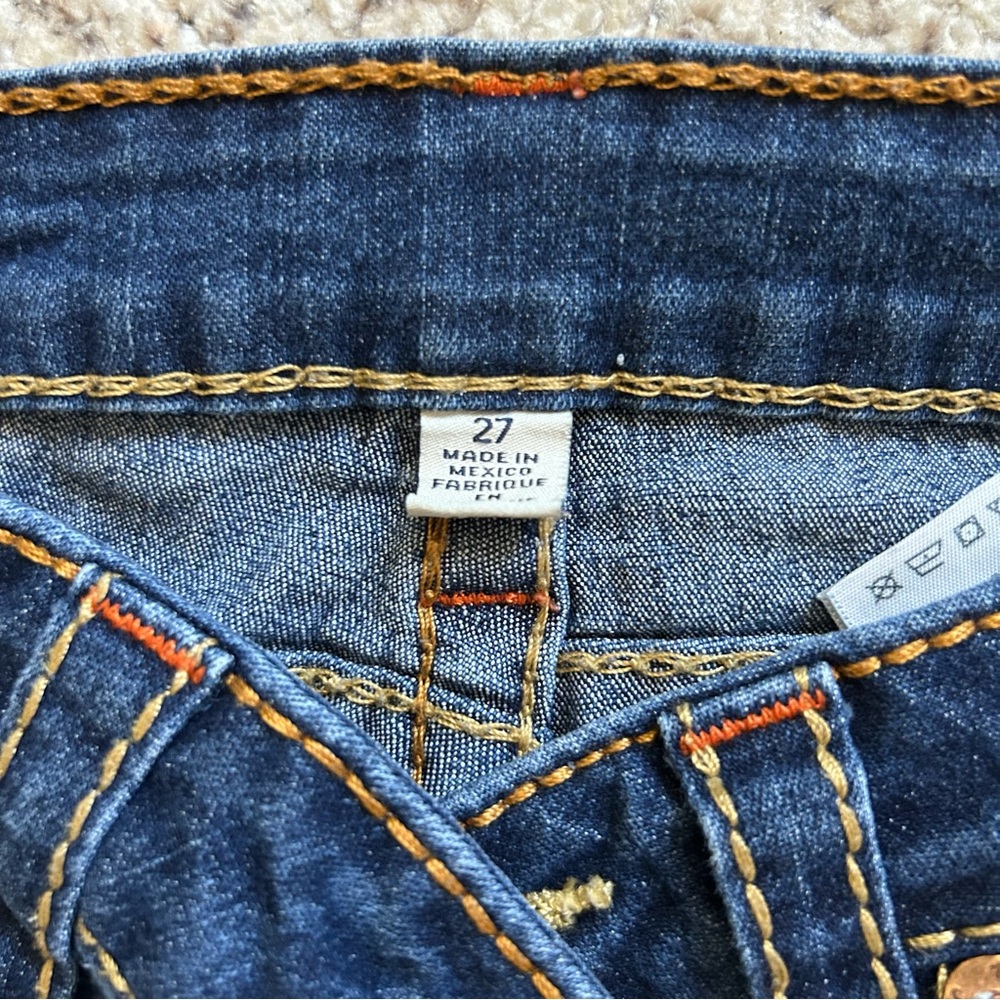 True Religion Women’s Skinny Jeans - Dark Indigo & Light Blue Wash - Picture 7 of 7